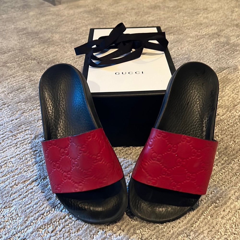 Rare Red Gucci Slides